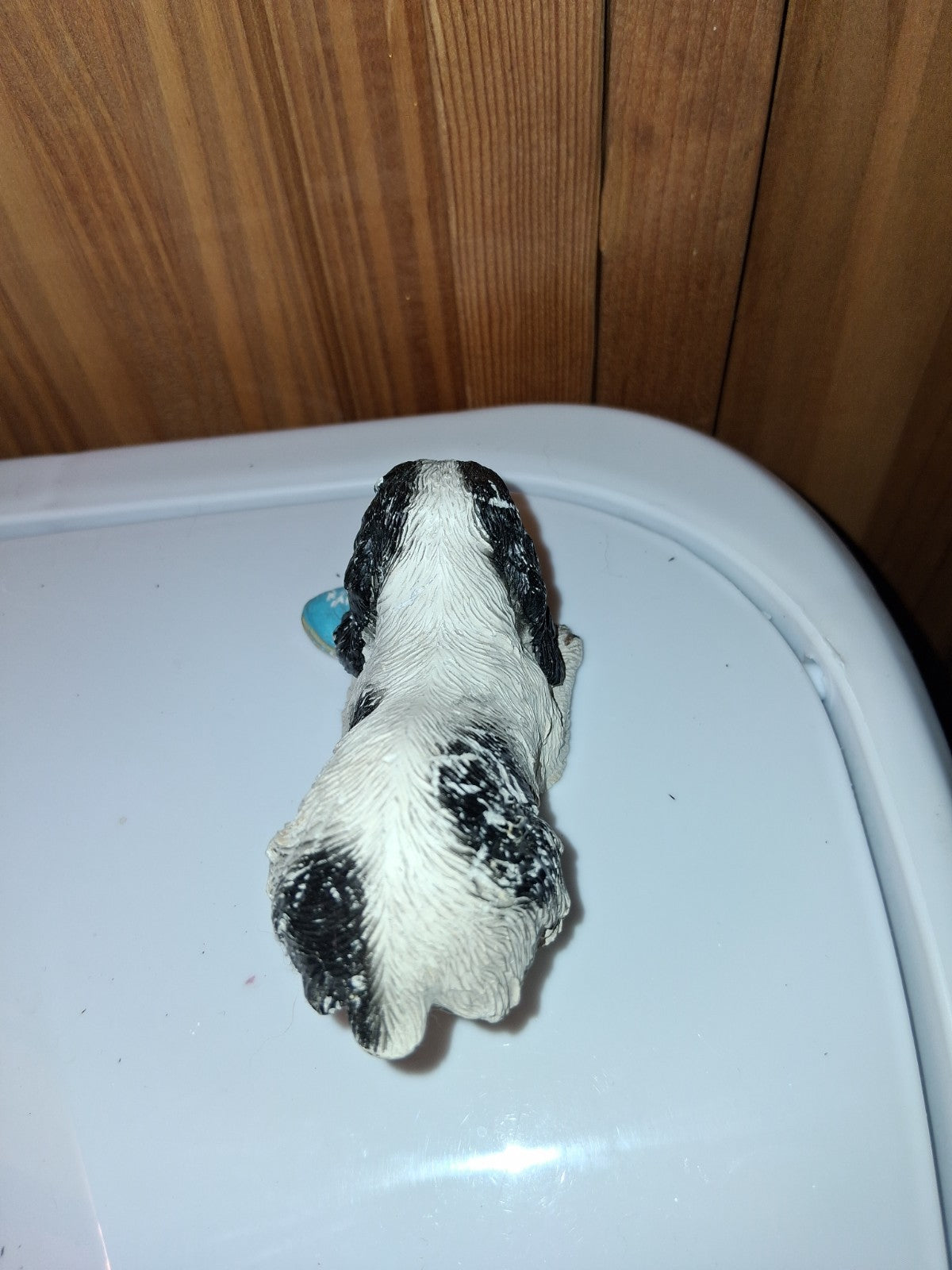 2 Vintage English Springer Spaniel Dog Statue
