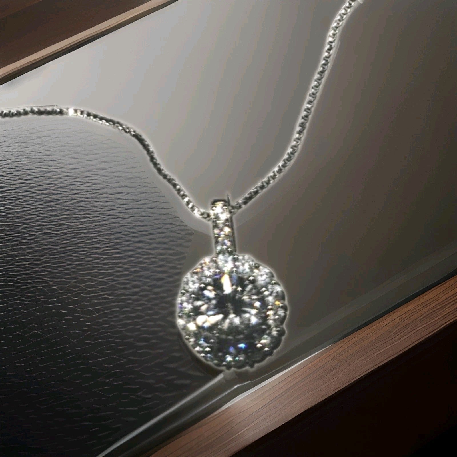 BBGem sterling silver cubic zirconia necklace