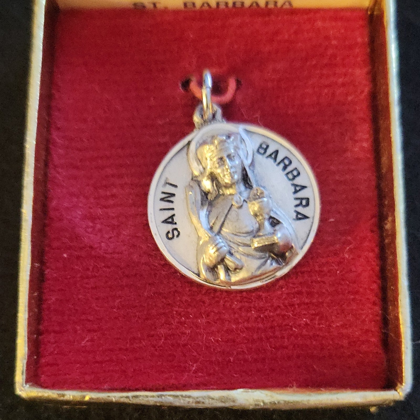 Saint Barbara Christian Medal -This is #30 of 729 in Original Box