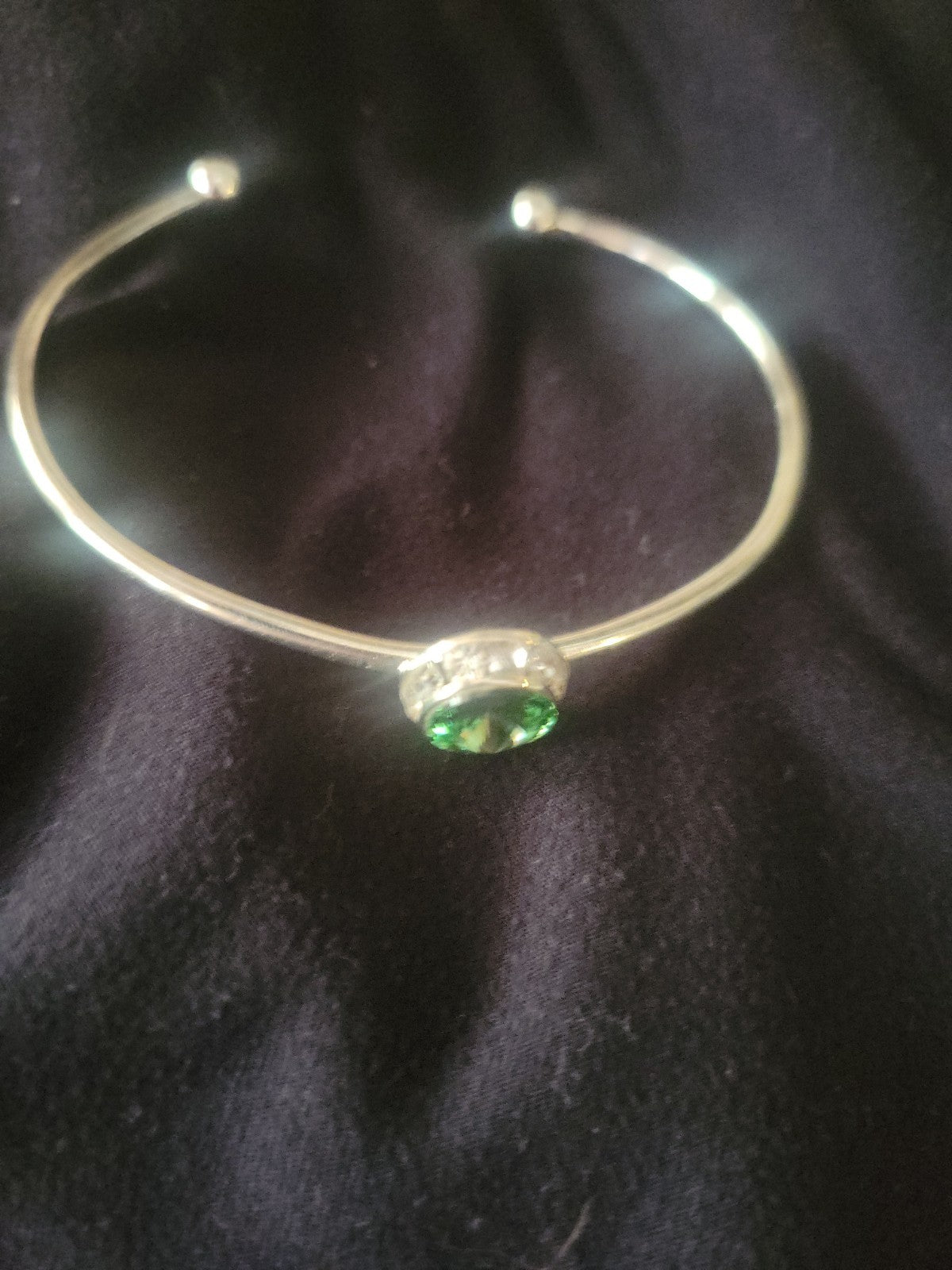 Aug Birthstone Peridot Sterling silver   
