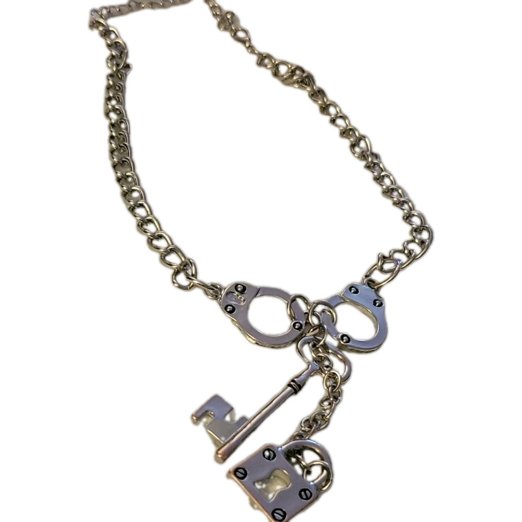 Handcuffs. Charm Necklace