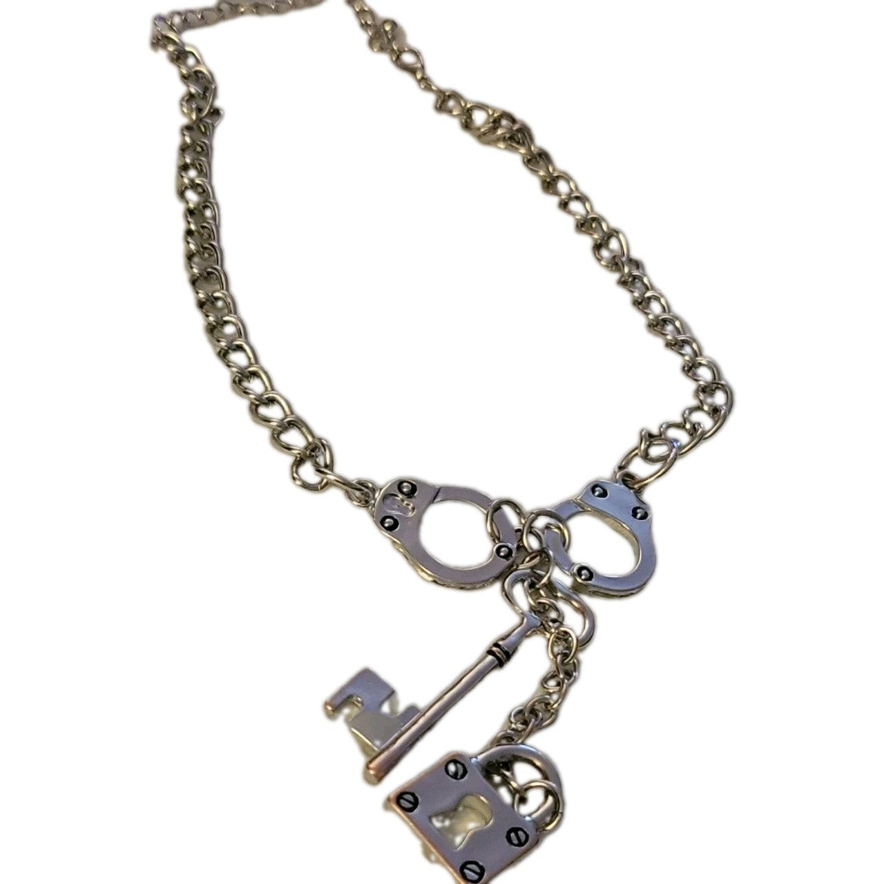 Handcuffs. Charm Necklace