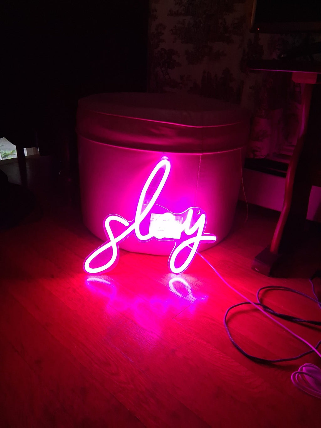 Slay Neon Sign For Wall Decor Led Neon Light Sign For Girls Room Bedroom Wedding