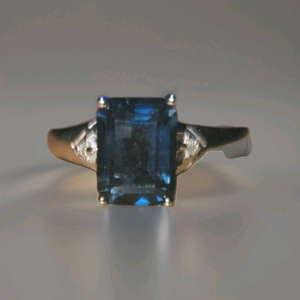  Topaz,  w,Diamond accent Ring. See Photo attached for authenticity Of Specifics