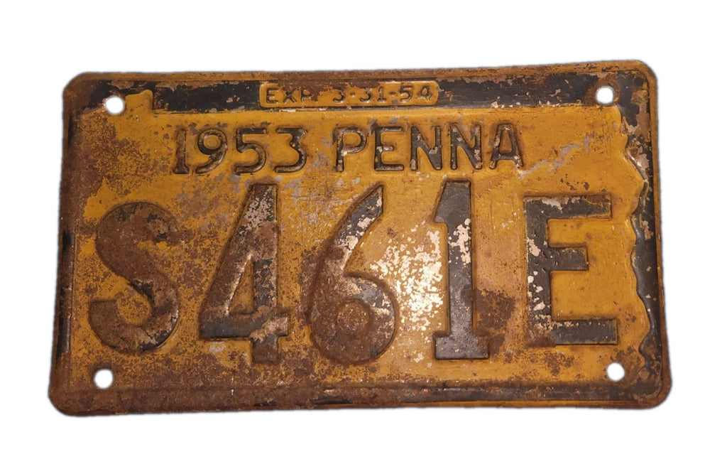 1953 Pennsylvania License Plate 