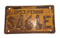 1953 Pennsylvania License Plate 