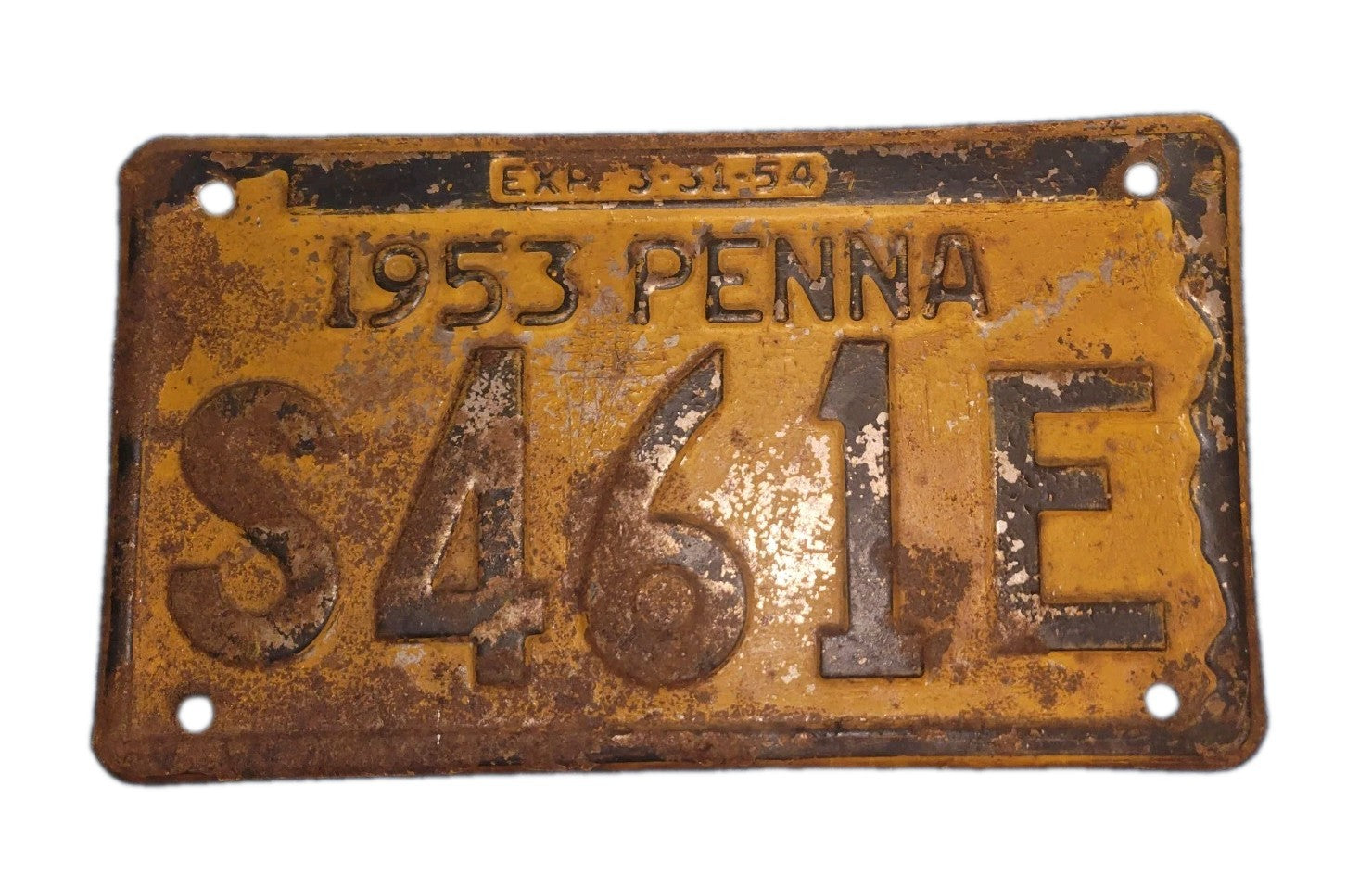 1953 Pennsylvania License Plate 