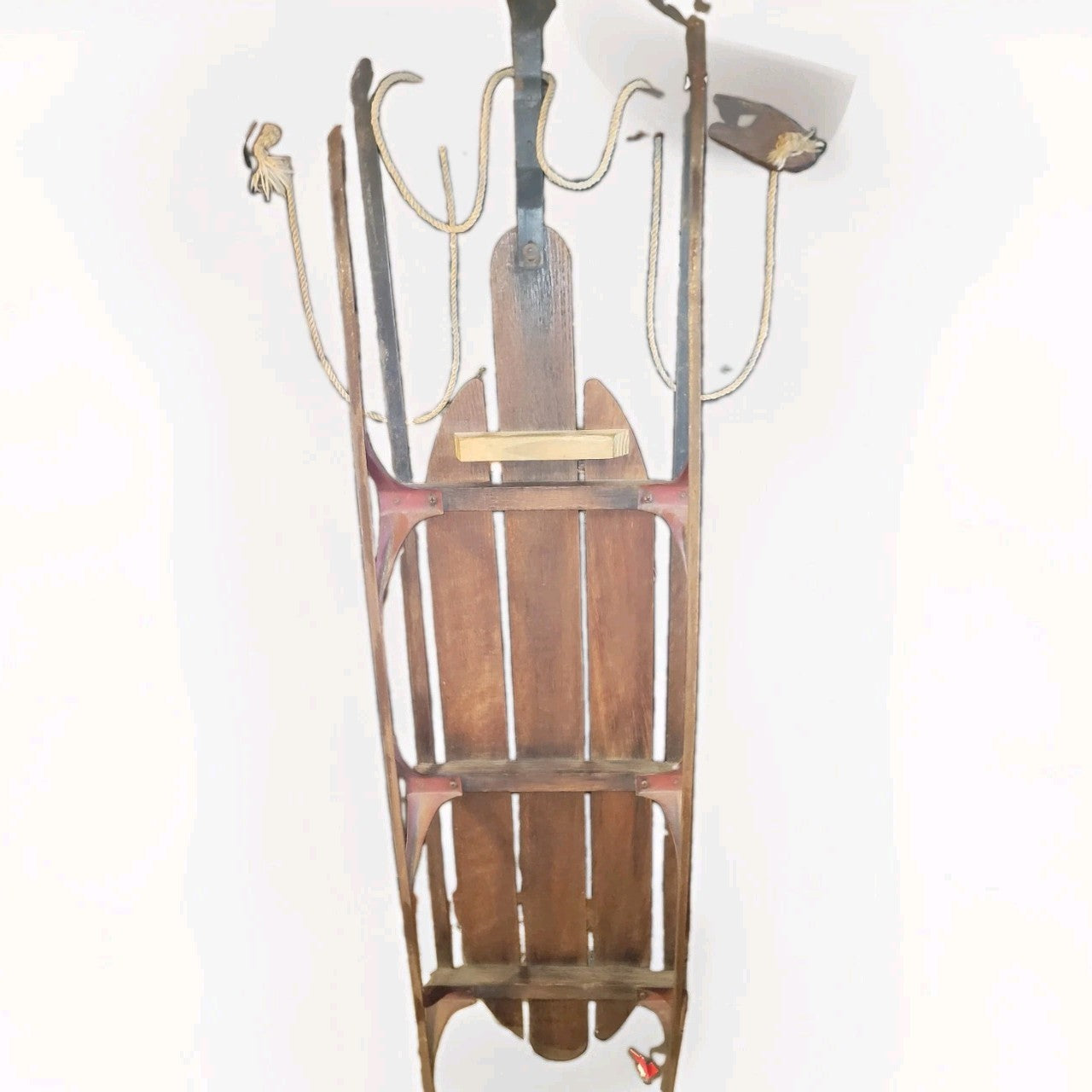 Antique Wooden Sled Great For Decoration Too!!SHIPPING UPS $10., Or Free FEDEX