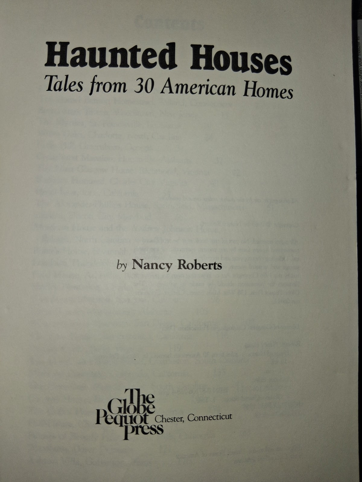Haunted Houses: Tales from 30 American Homes, Roberts, Nancy