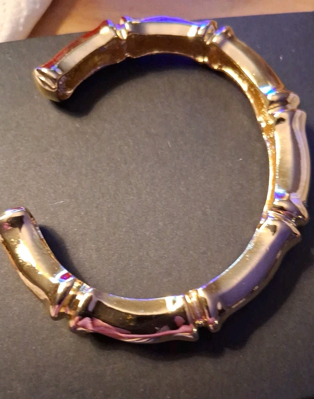 Bamboo Style Cuff Bracelet