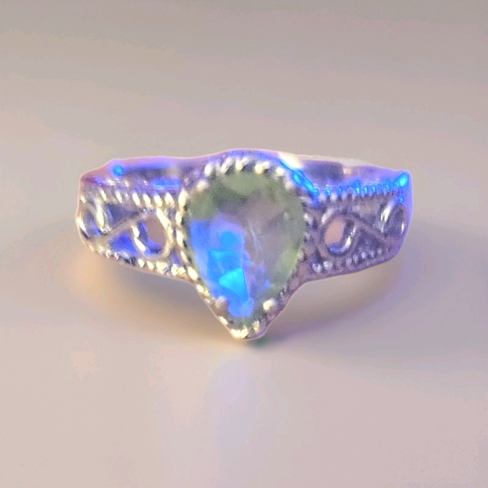 Birthstone August Peridot Ring 