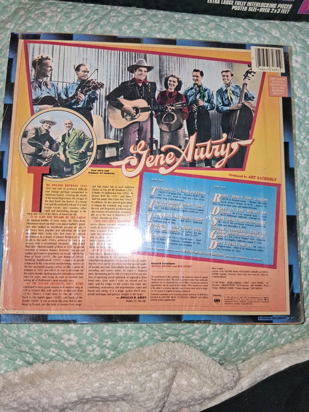 SEALED GENE AUTRY COLUMBIA HISTORIC EDITION 1982 LP COUNTRY EC37465
