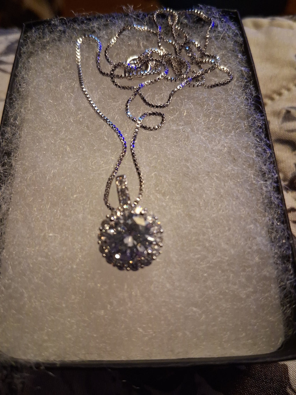 BBGem sterling silver cubic zirconia necklace