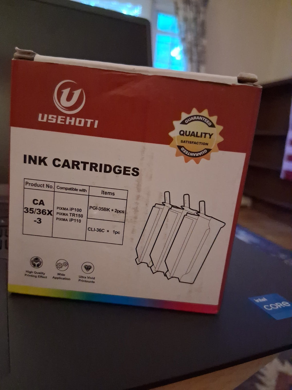 3 Ink Cartridges PGI-35 for Pixma IP 100 110 Tr 150 3 Pack 
