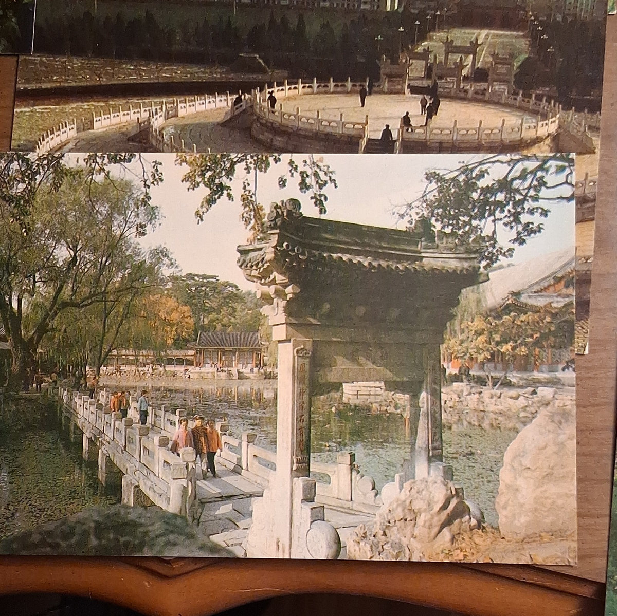 17- Vintage  postcards Beijing landmarks ,  the Summer Palace and Forbidden City