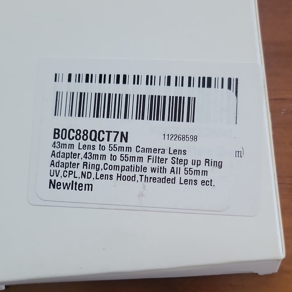 55mm Camera Lens adapter