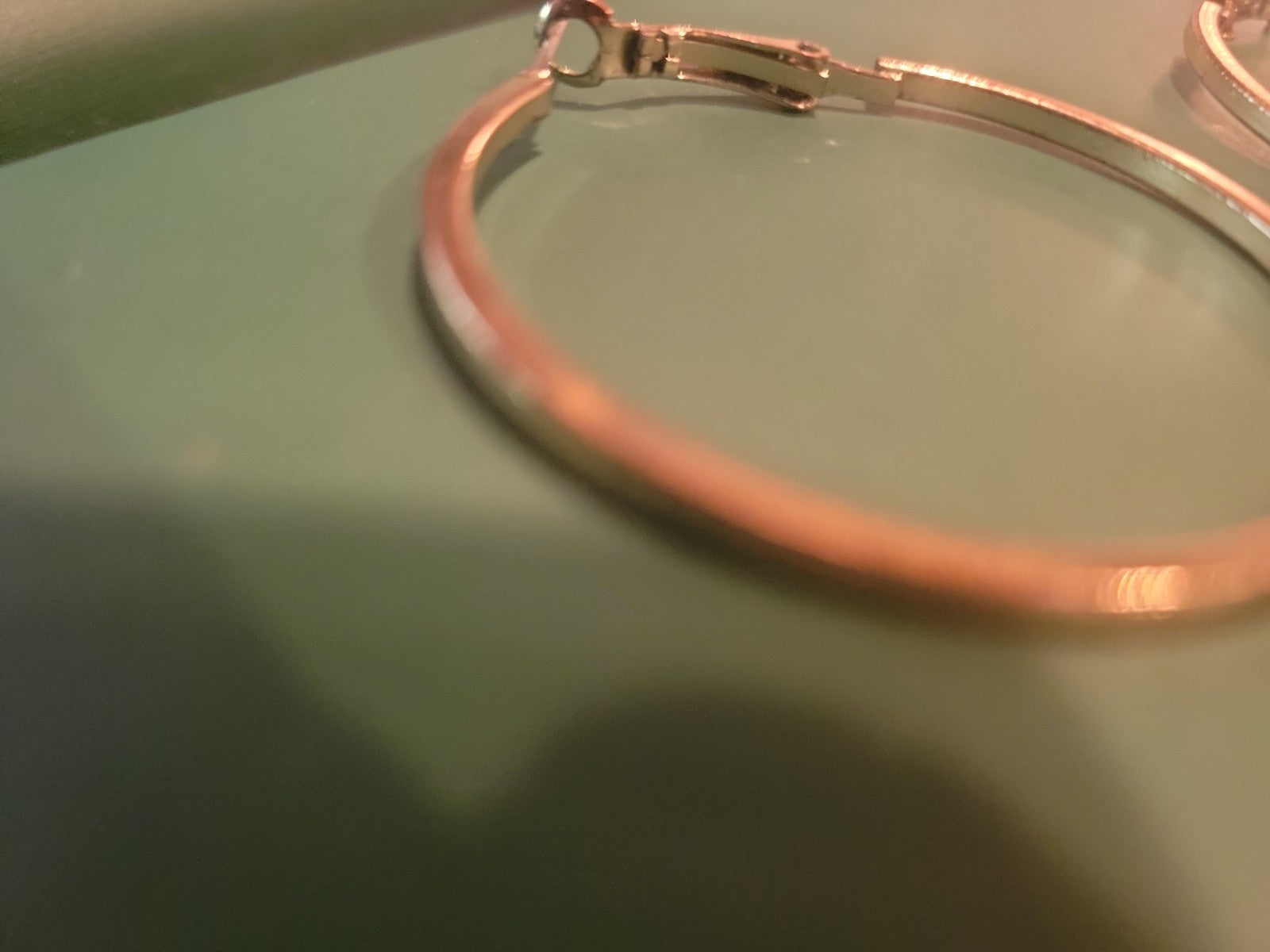 Gold hoop earrings