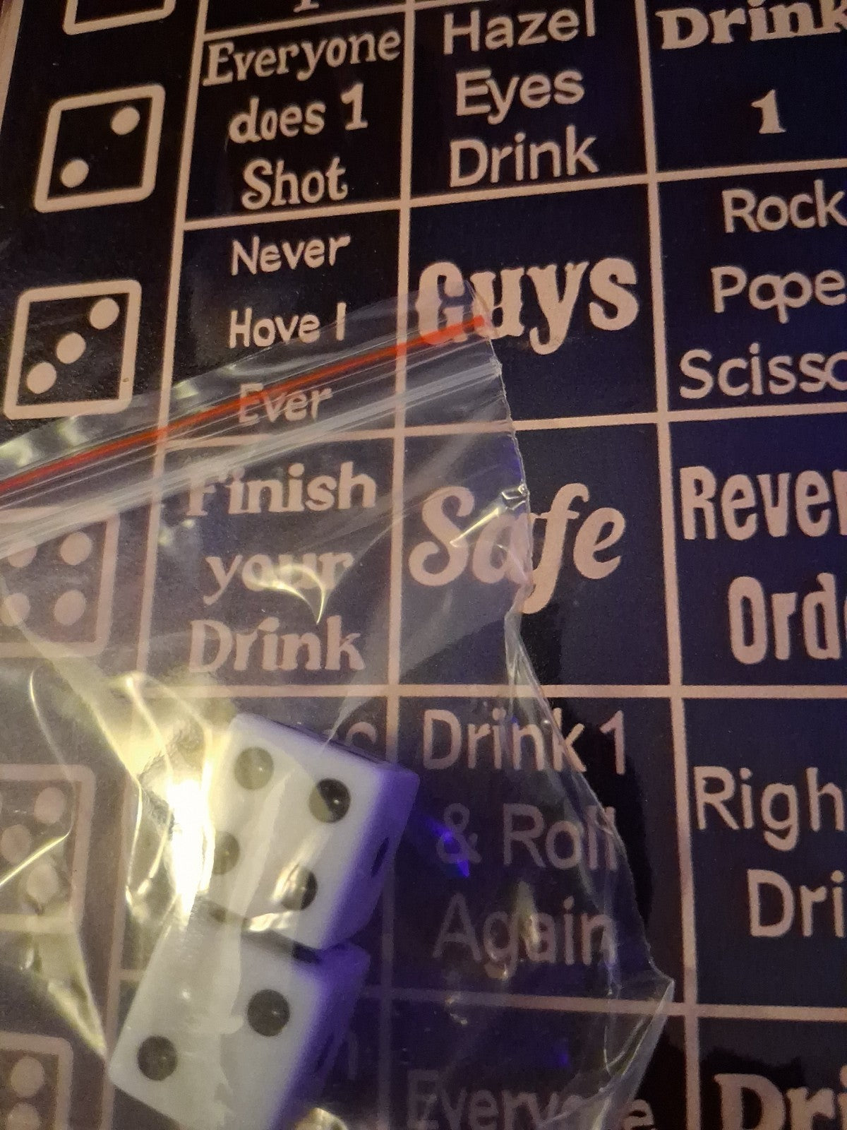 Drunk Dice With Game Bag
