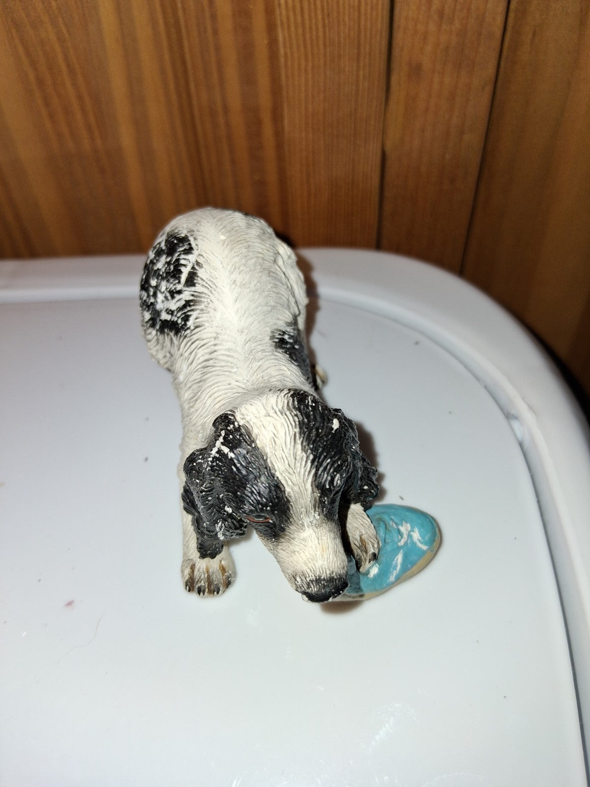 2 Vintage English Springer Spaniel Dog Statue