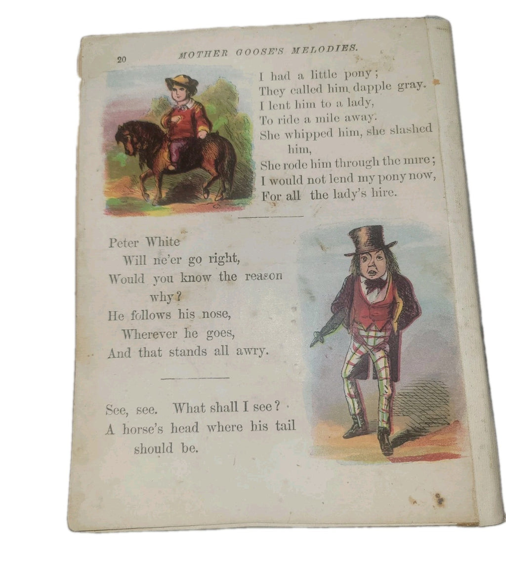 The Original Mother Goose's Chimes  storybook 1800's