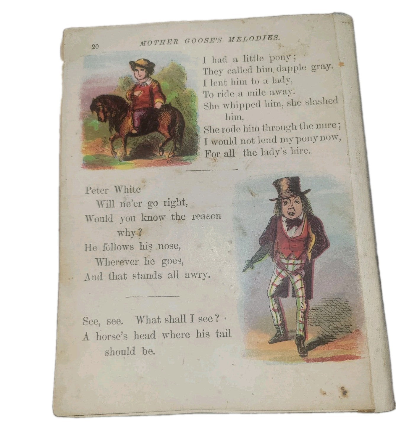 The Original Mother Goose's Chimes  storybook 1800's