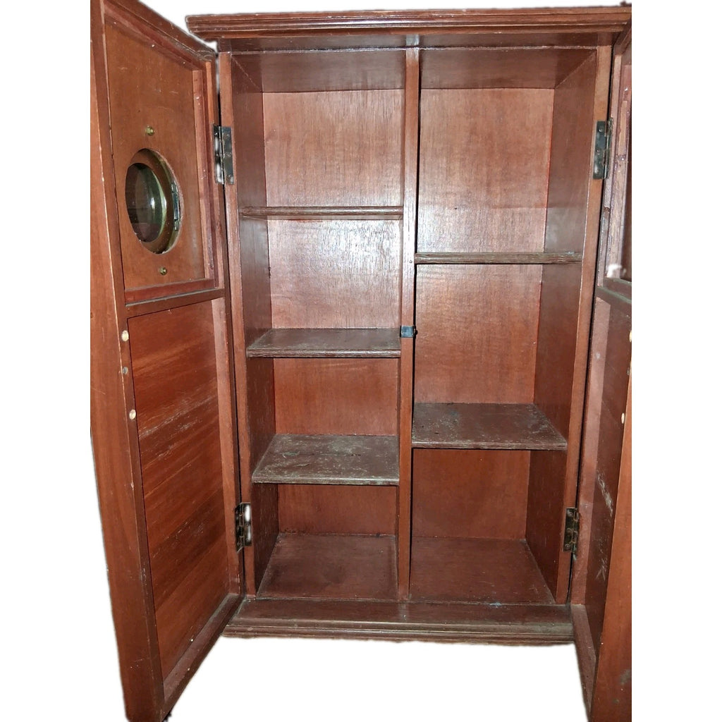 Antique Wood Cd  And Dvd Cabinet