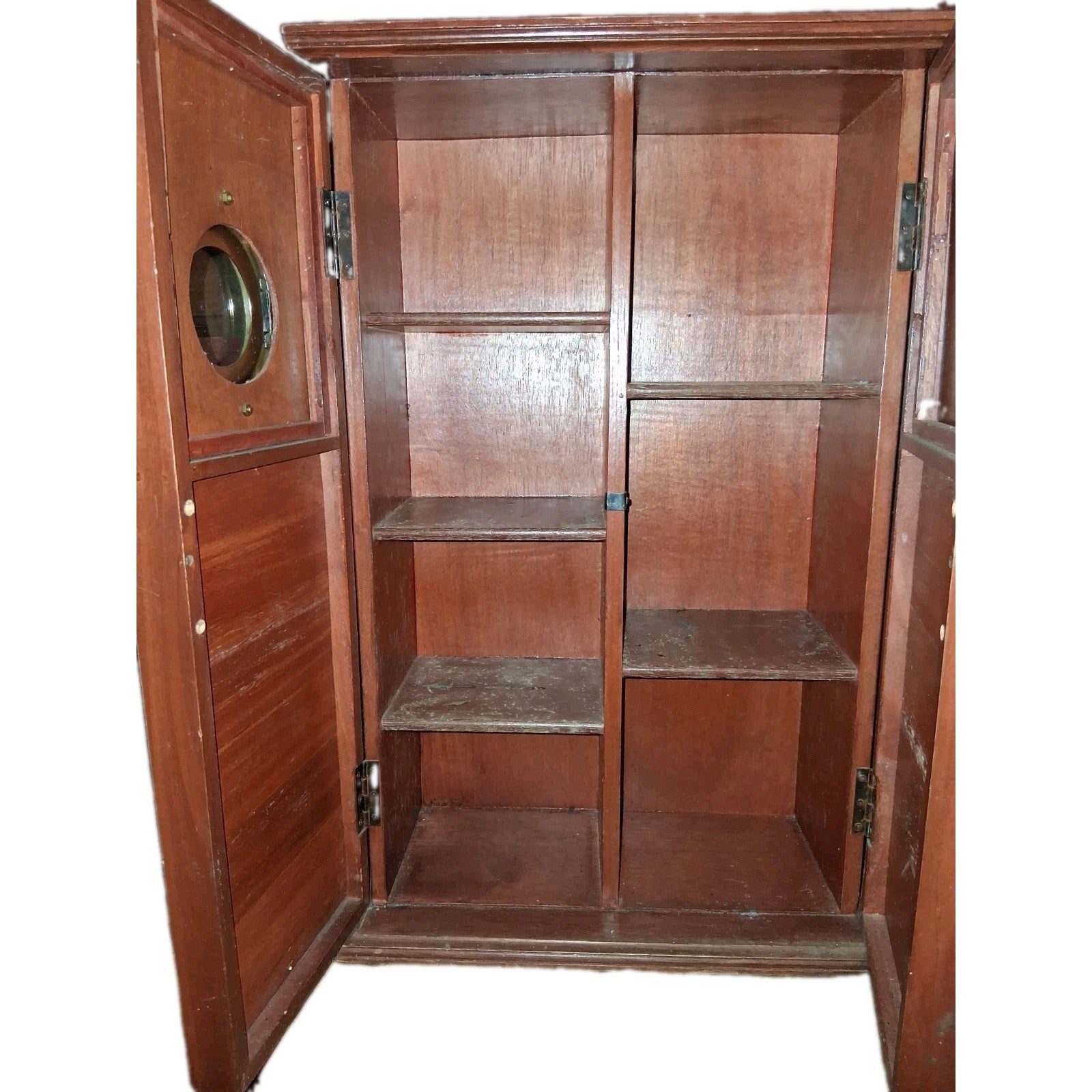 Antique Wood Cd  And Dvd Cabinet