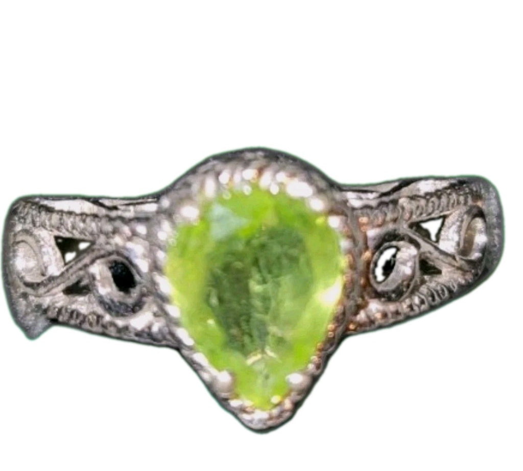 Birthstone August Peridot Ring 