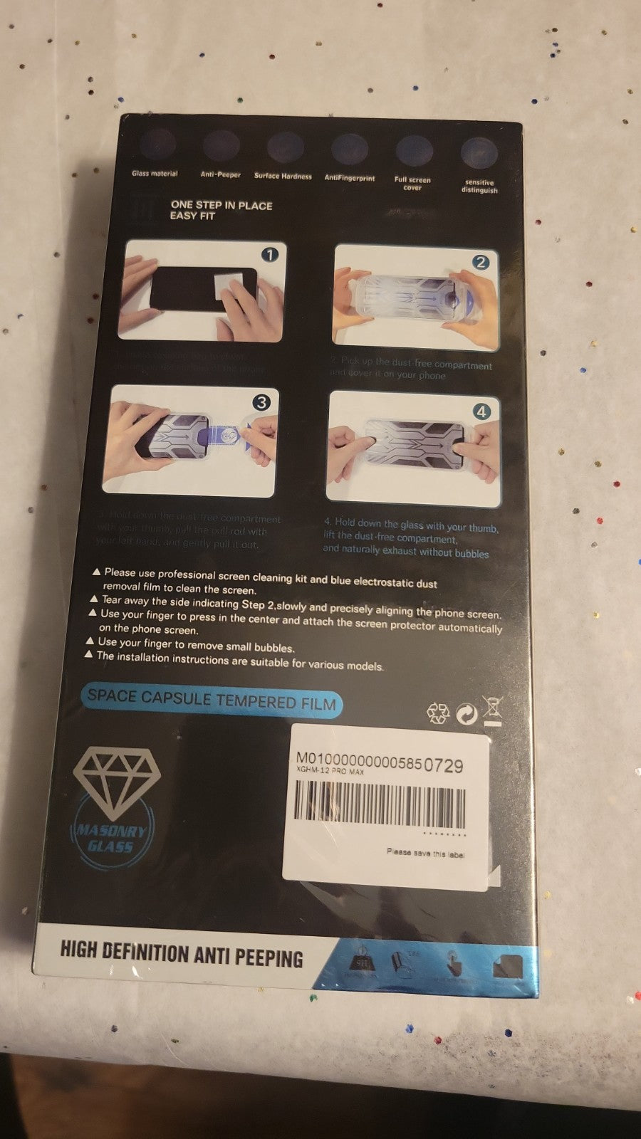 Apple 12 Pro Max  Screen Protector Clear