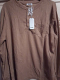 COOFANDY Mens Waffle Henley Shirt
