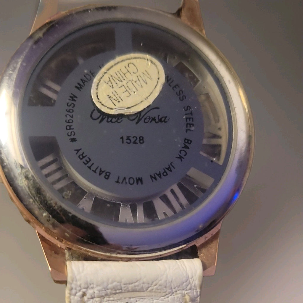 Vice Versa White Wristwatch Antique