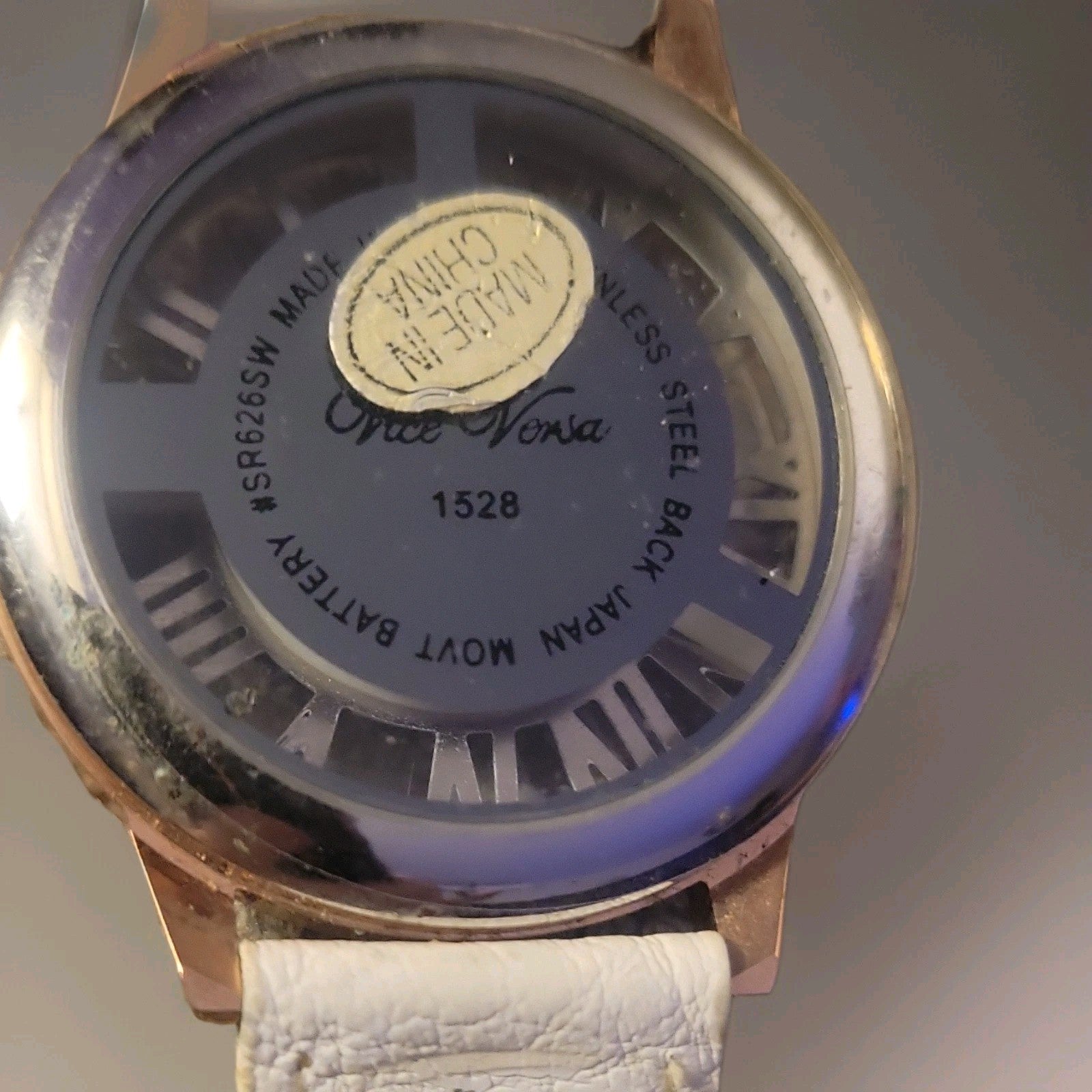 Vice Versa White Wristwatch Antique