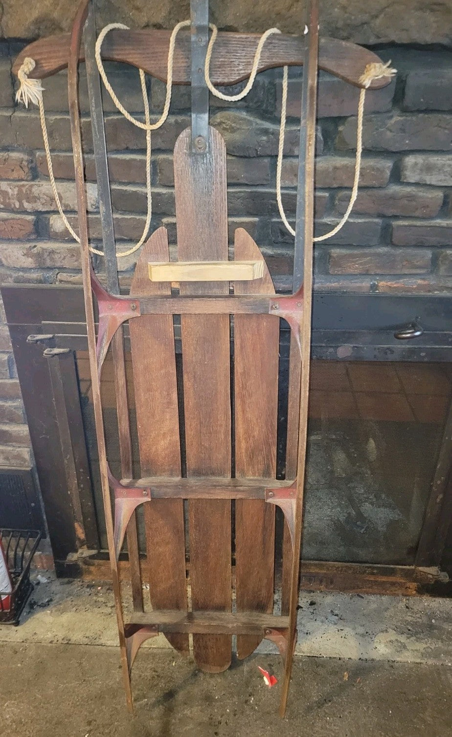 Antique Wooden Sled Great For Decoration Too!!SHIPPING UPS $10., Or Free FEDEX
