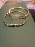Gold hoop earrings