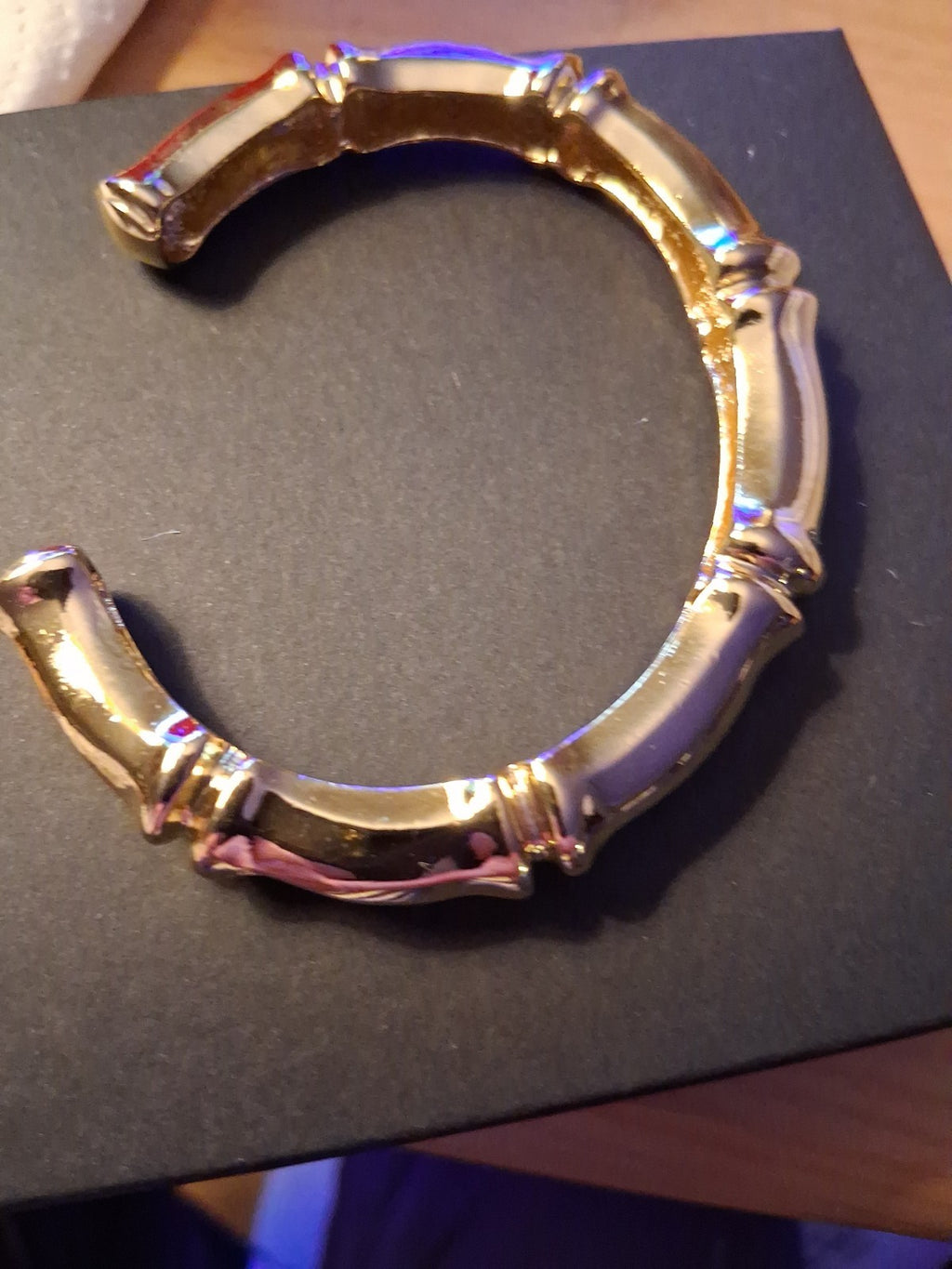Bamboo Style Cuff Bracelet