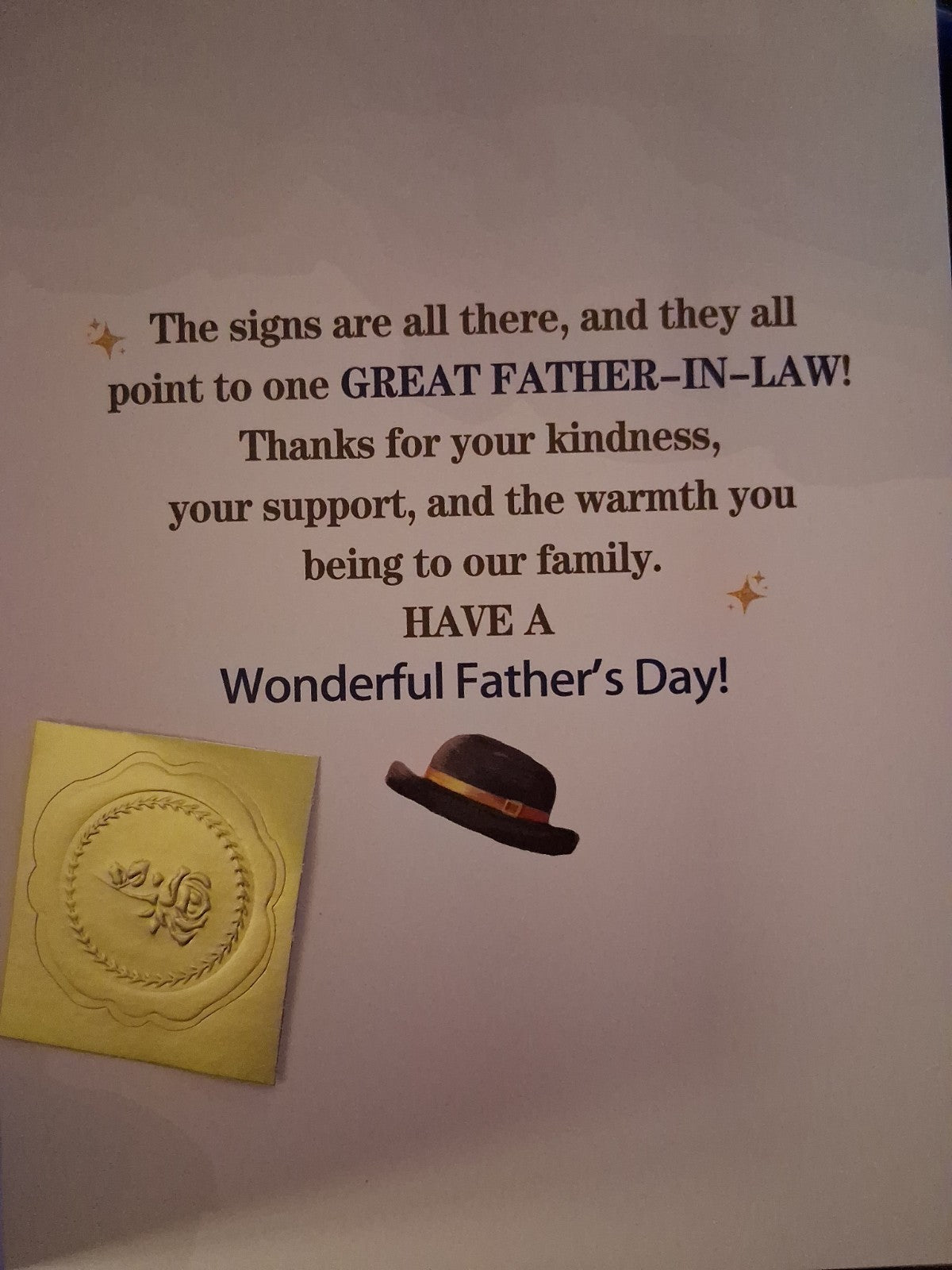 Father In Law Card