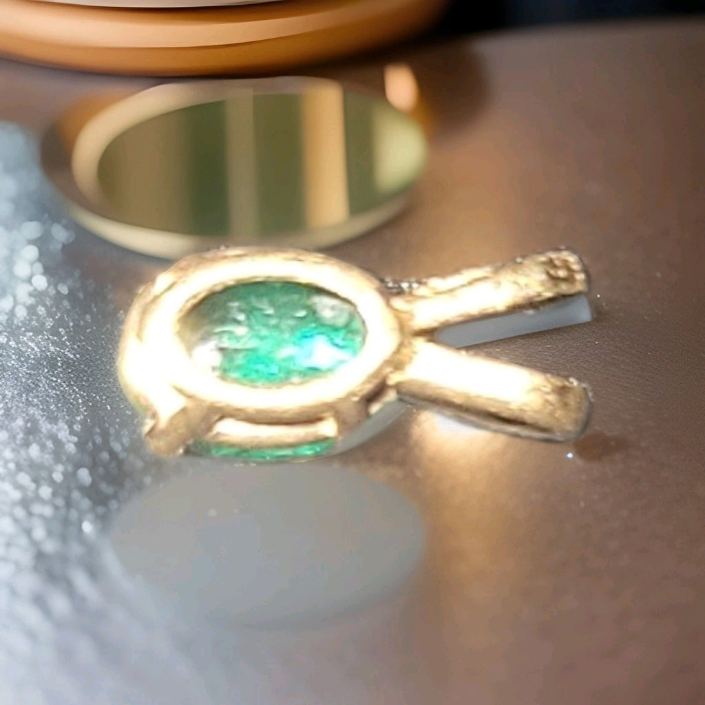 Oval Emerald Pendant 