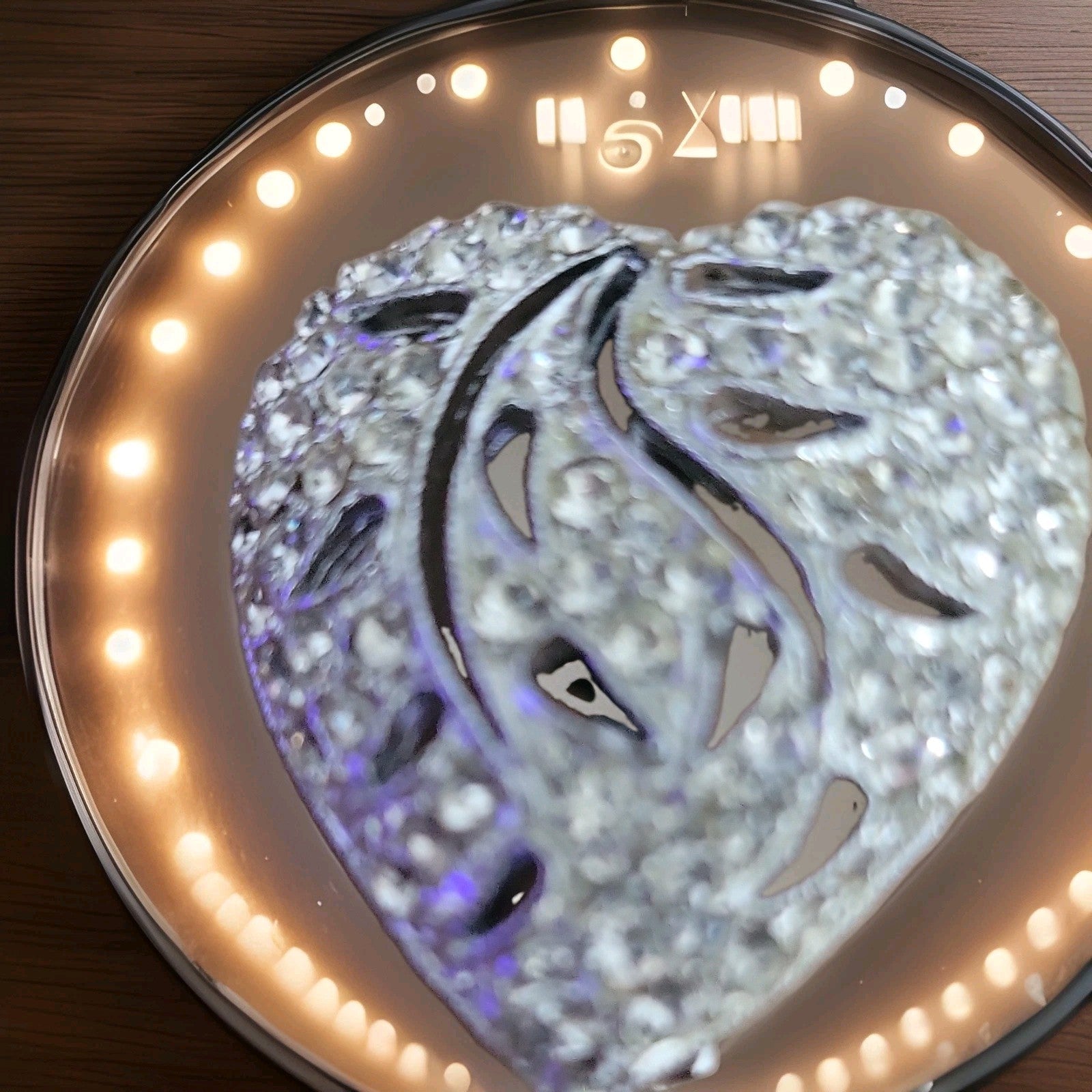 Silver Tone Heart Leaf Brooch Pin 