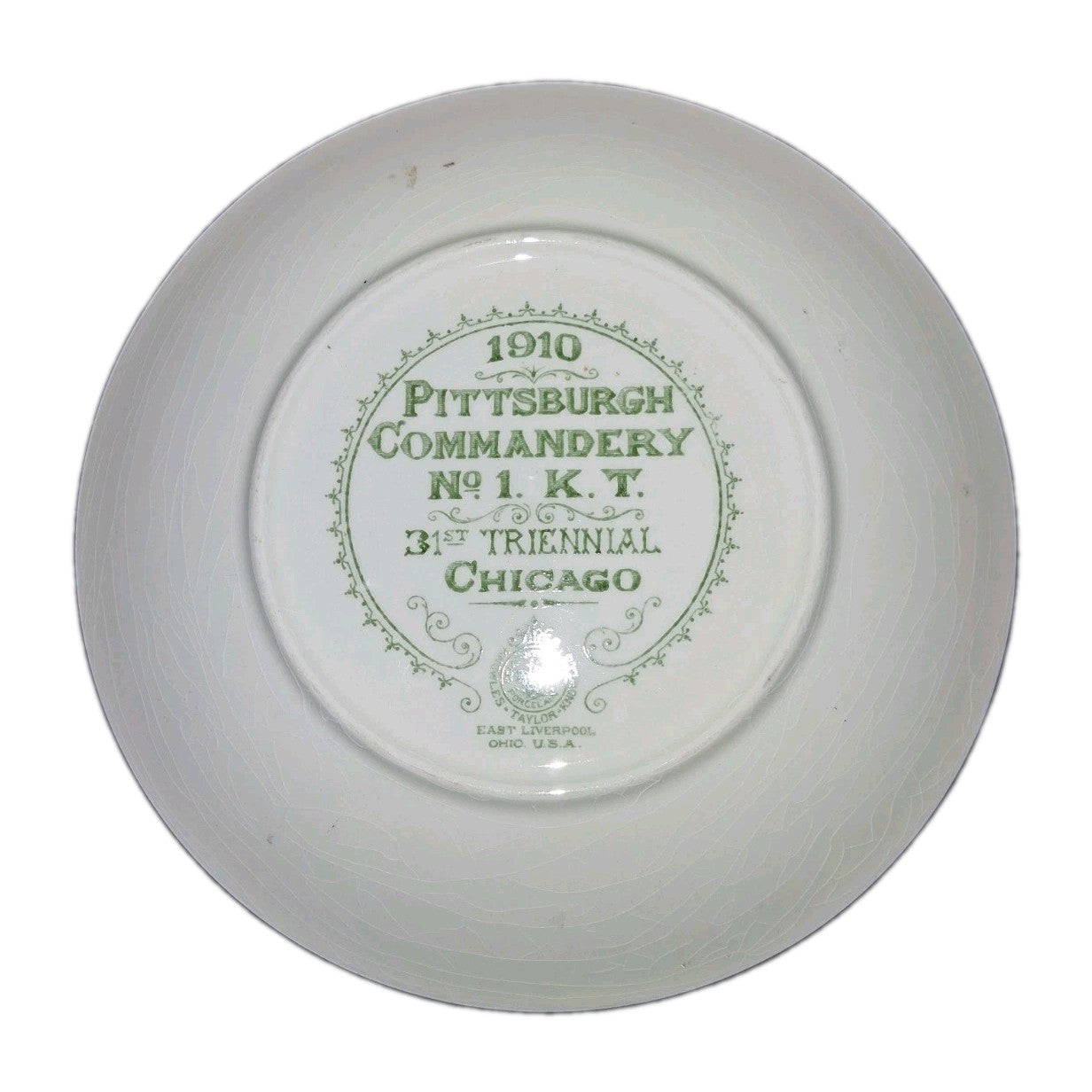 1910 Petersburg Commandery Plate