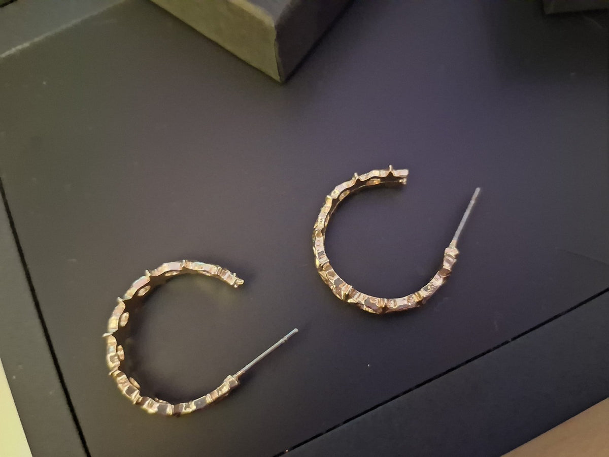 24Kt.Plated  Crystal Rhinestone 