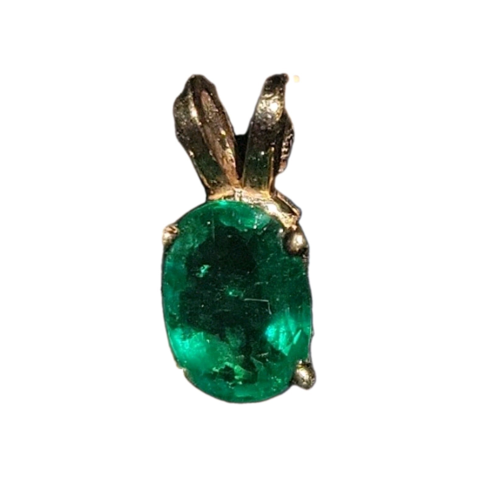 Oval Emerald Pendant 