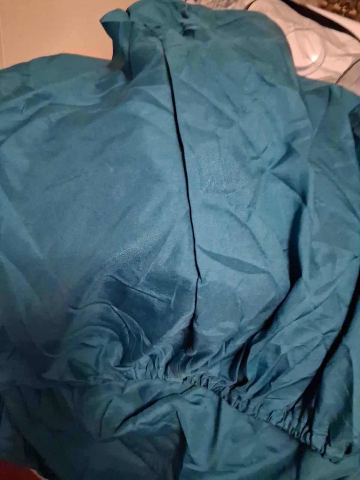 SHEET&JOY Bamboo Cooling Sheet Set Extra Deep Pocket Breathable  Queen Teal 