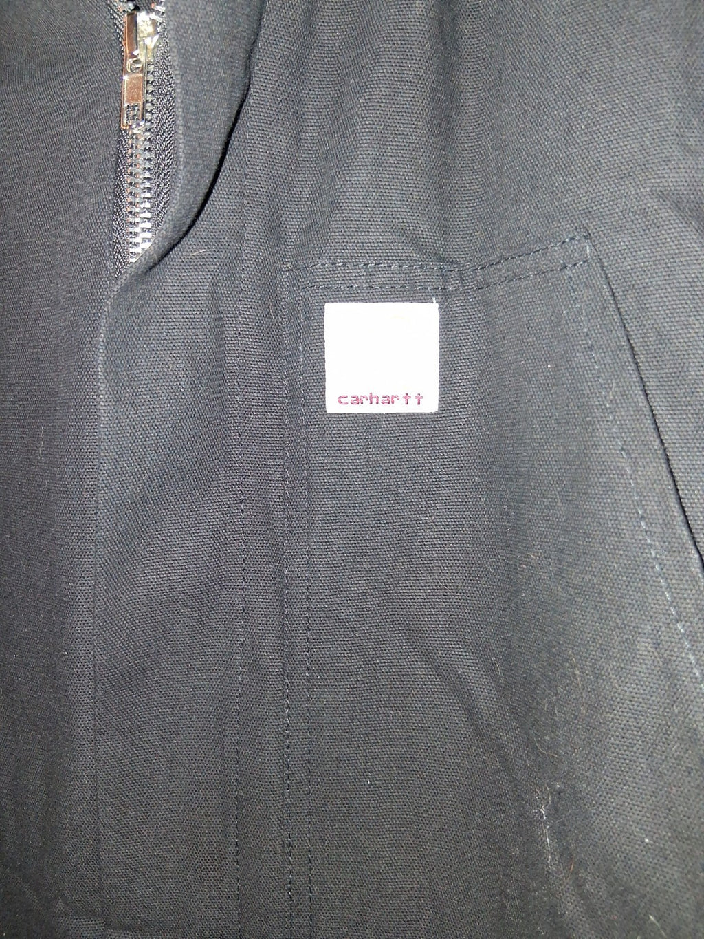 VTG Carhartt Coveralls Insulated Brown Duck Mens Size 42Short Made in USA W/hood