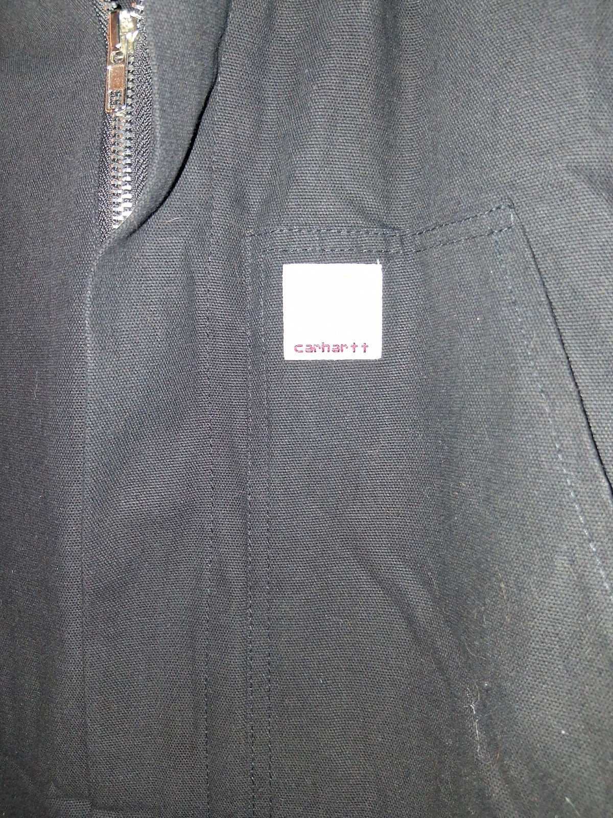 VTG Carhartt Coveralls Insulated Brown Duck Mens Size 42Short Made in USA W/hood
