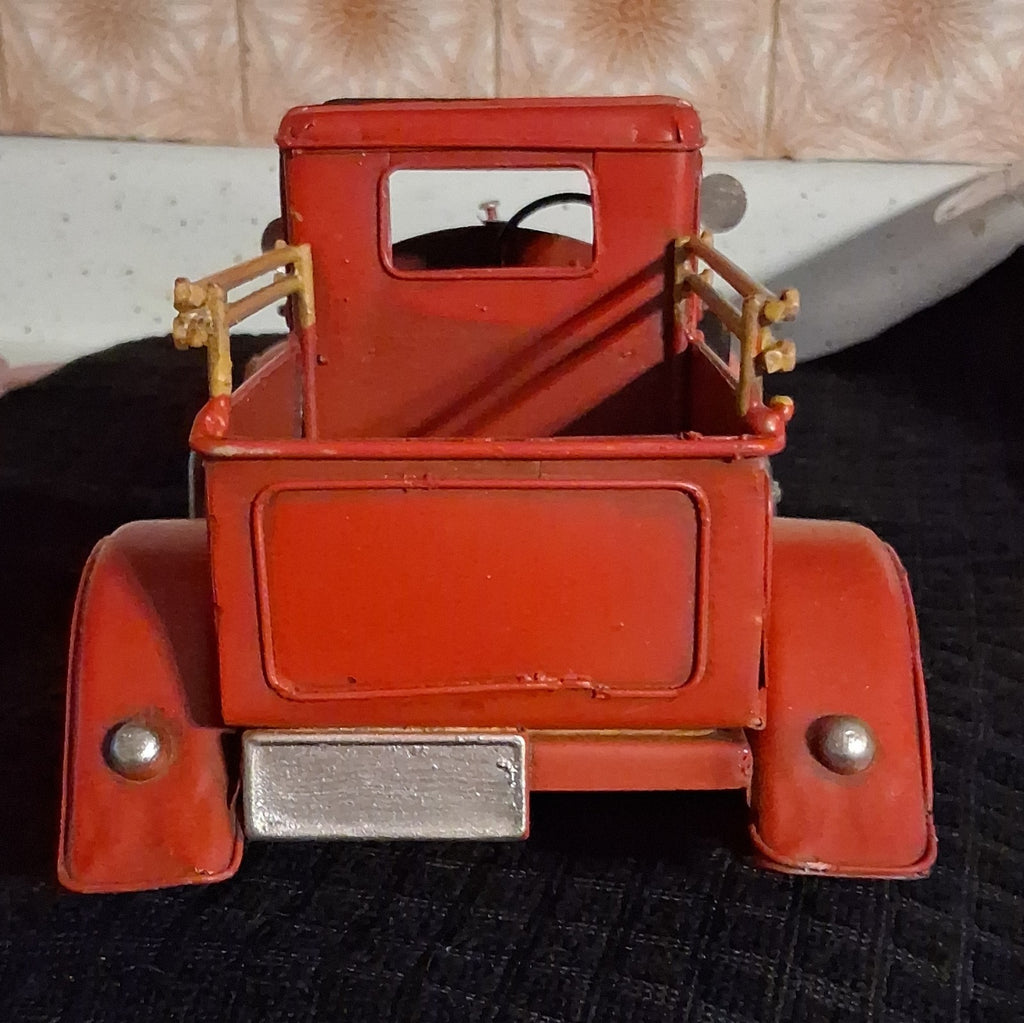 Vintagr Metal model of a 1931 Ford Fire Chief  Truck