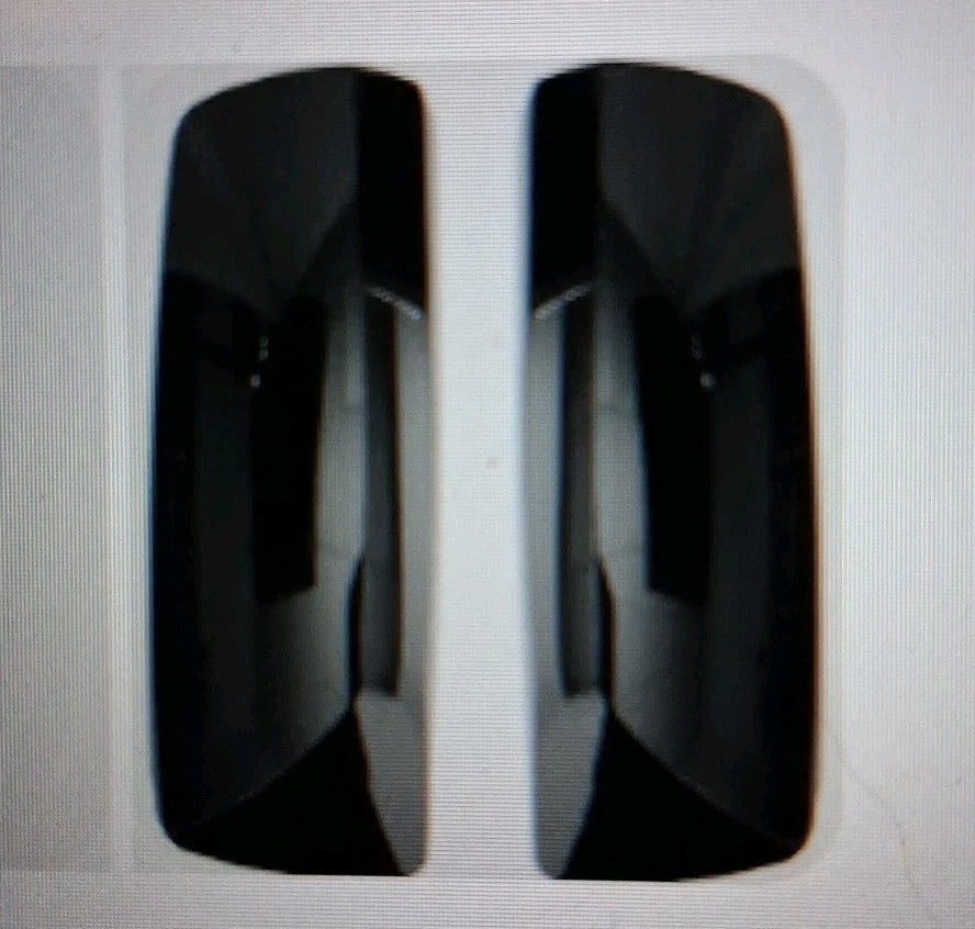High Soar Hood Tractor Trailer Black Mirror Covers