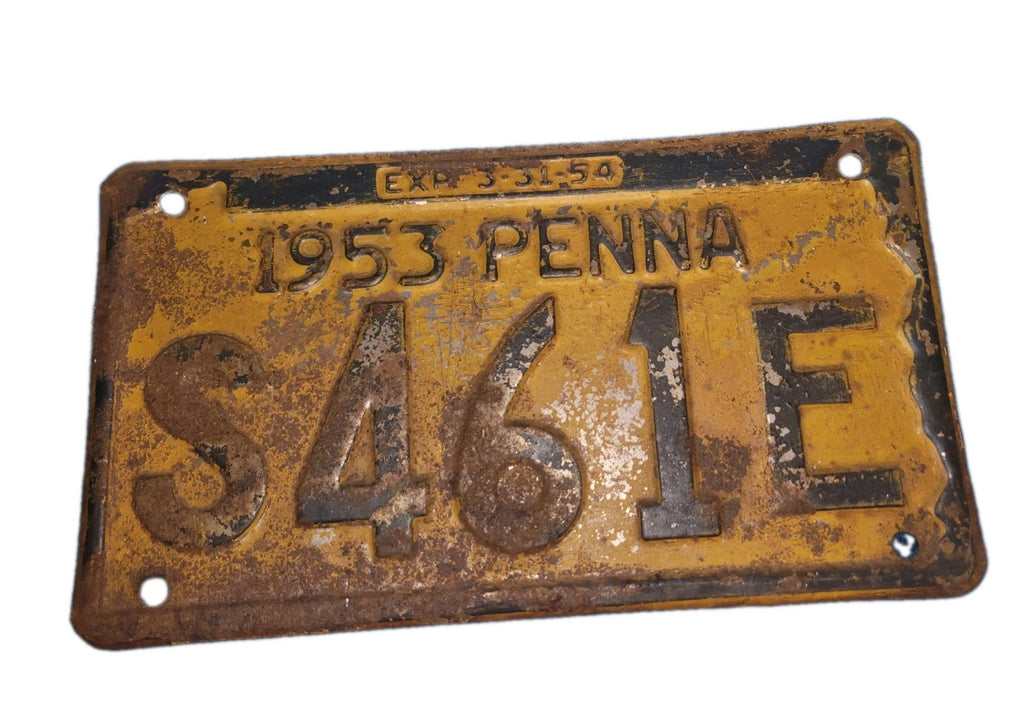 1953 Pennsylvania License Plate 