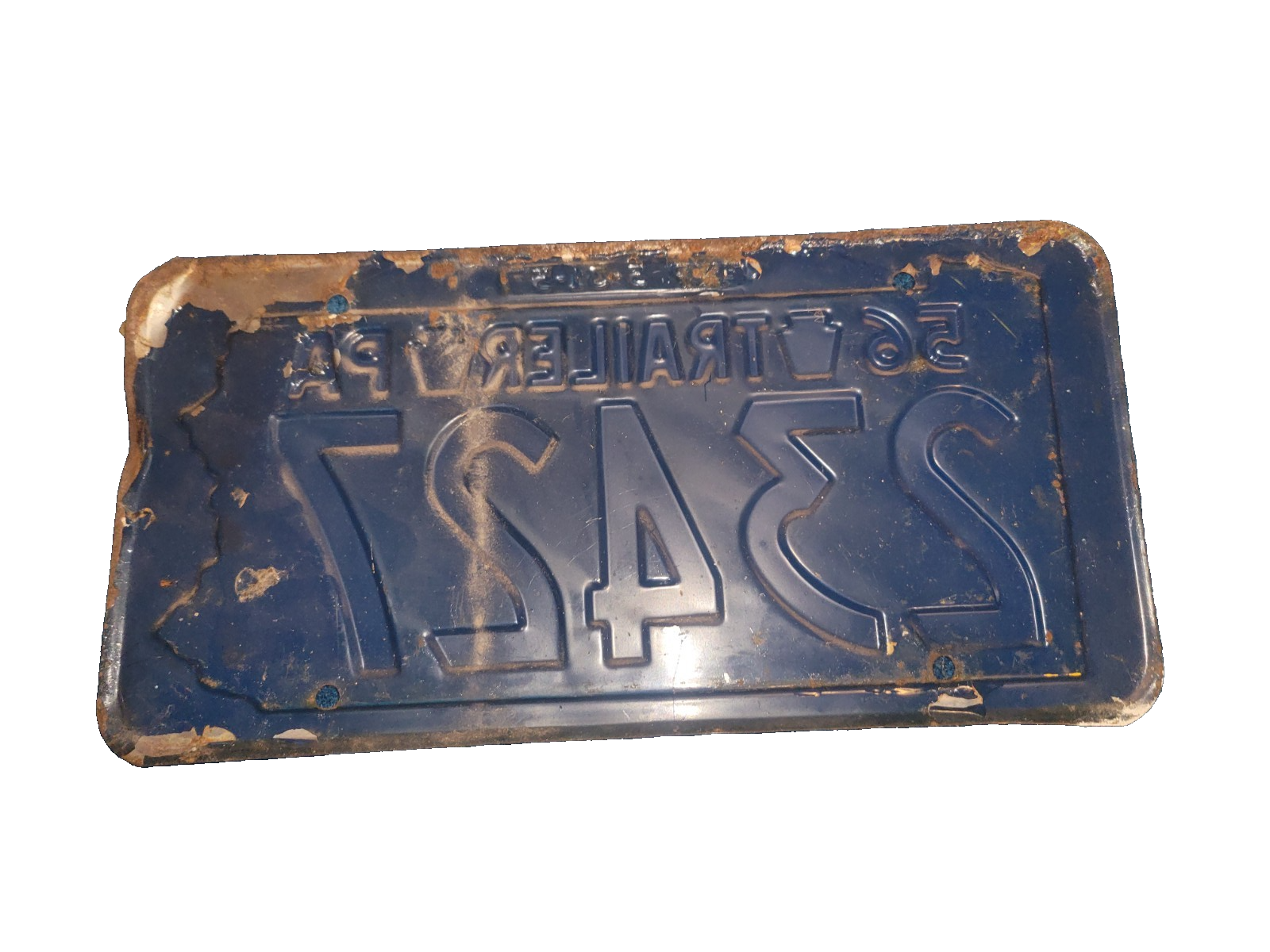 PA License Plate 1956