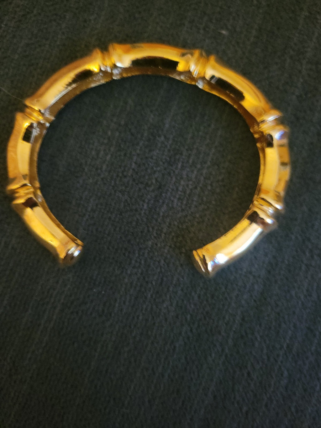 Bamboo Style Cuff Bracelet