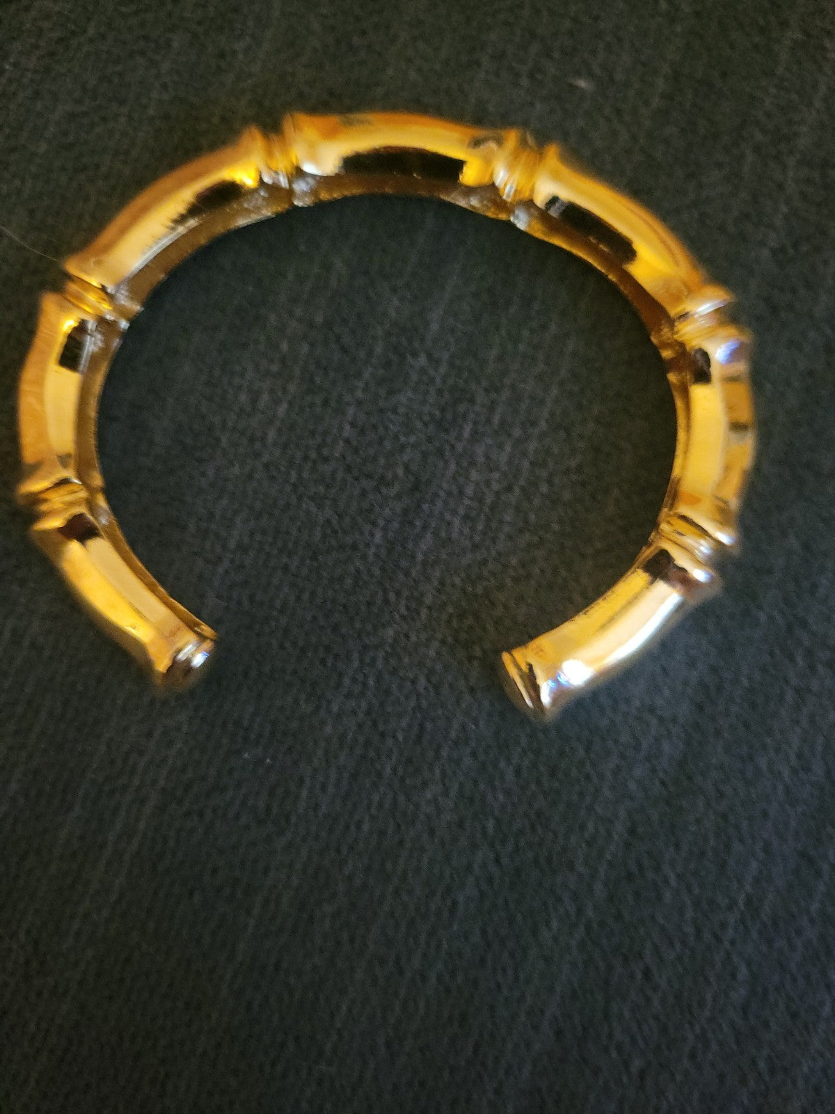 Bamboo Style Cuff Bracelet